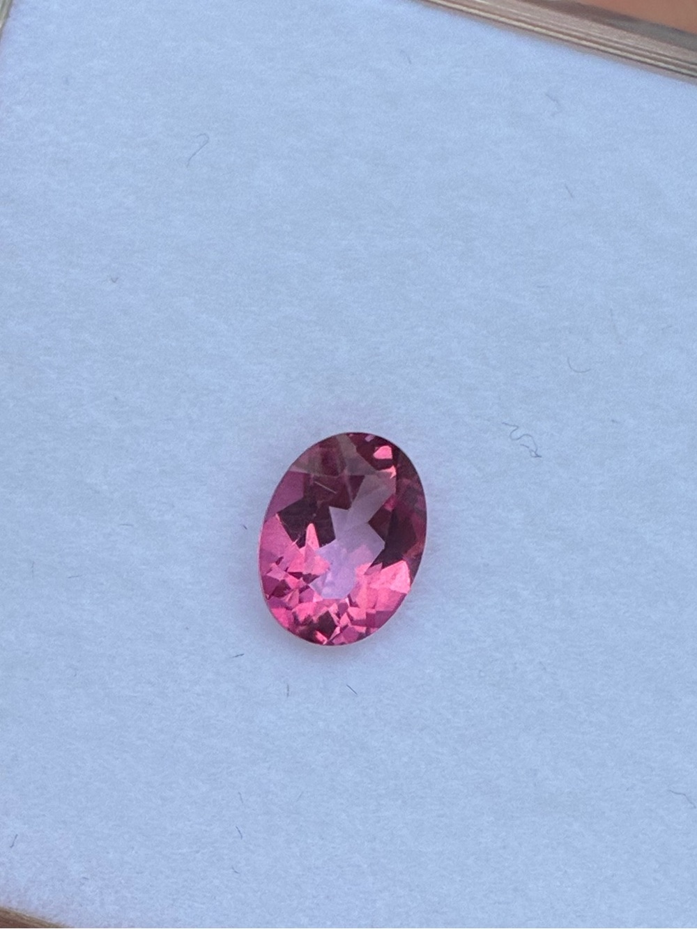 1.00ctw genuine pink sapphire in gem jar